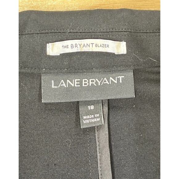 Lane Bryant The Bryant Blazer Black Size 18 Preppy Academia Old Money - Picture 3 of 15
